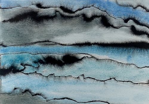 abstract watercolor landscape