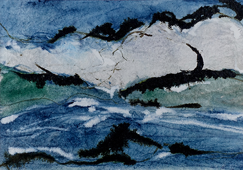 abstract watercolor landscape