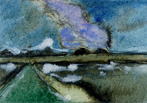 abstract watercolor landscape
