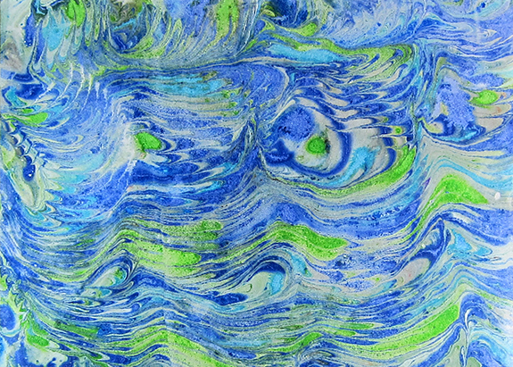 Paste paper pattern