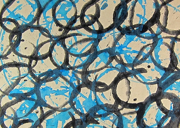 Block printed paper