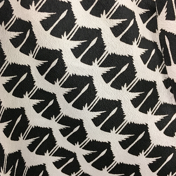 black and white bird pattern